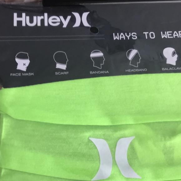 NWT Hurley Neon Multi-Functional Gaiter (mask) - Picture 2 of 3